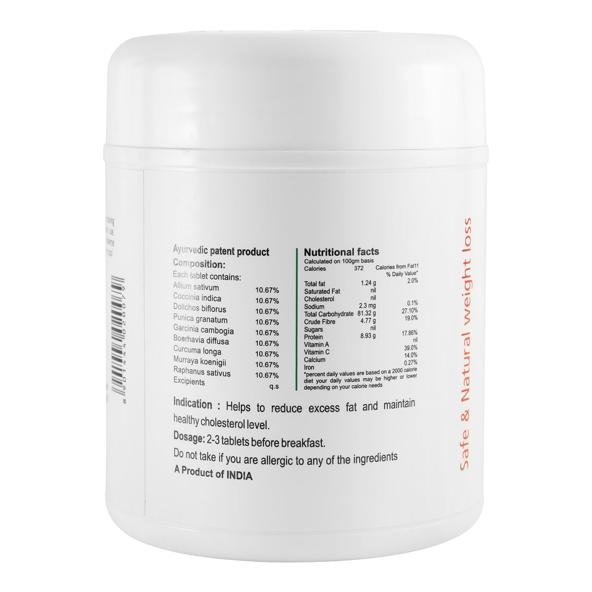 Fat Free Ayurvdedic Tablets